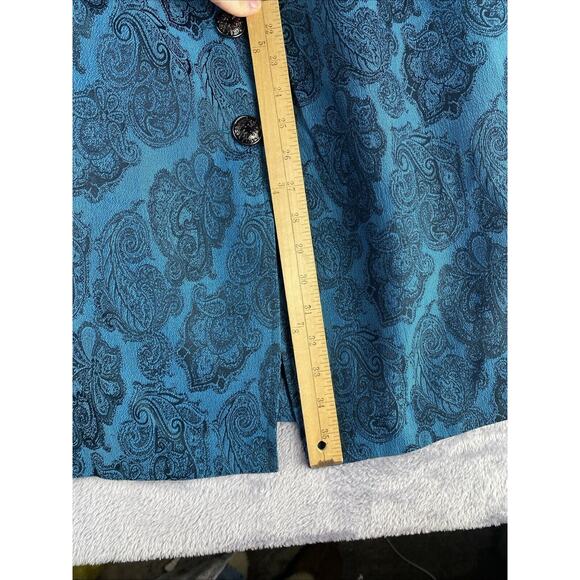 Anthropologie Piko 1988 Retro Tapestry Coat Regencycore Victorian Preppy Medium - Picture 10 of 10